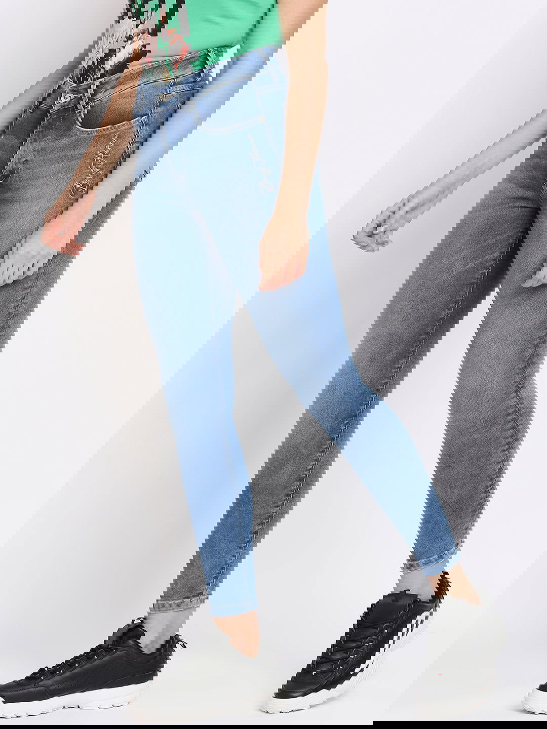 Being Human Women Skinny Fit Denim-Ice Blue - beinghumanbd - 