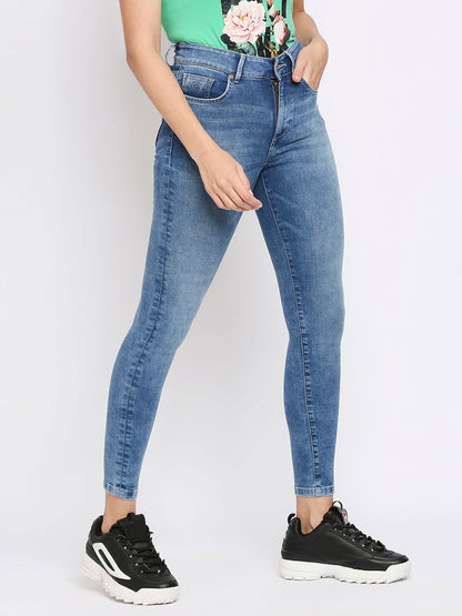 Being Human Women Skinny Fit Denim-Ice Blue - beinghumanbd - 