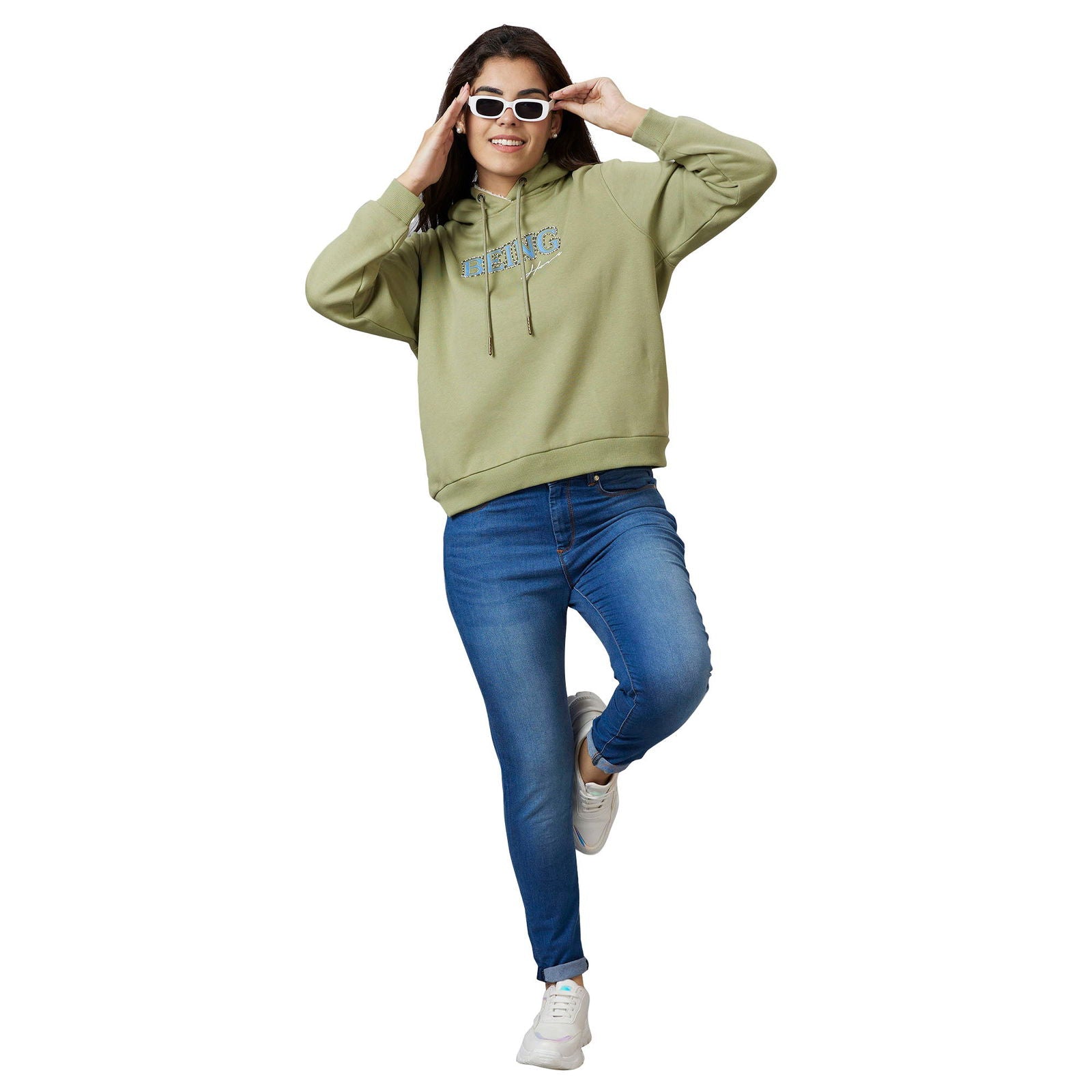 Being Human Women Skinny Fit Denim-Ice Blue & Mid Wash - beinghumanbd - 