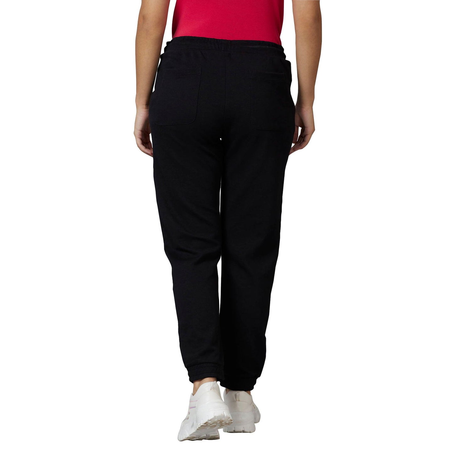 Being Human Women Track Pants-Black & Ecru Mel - beinghumanbd - 