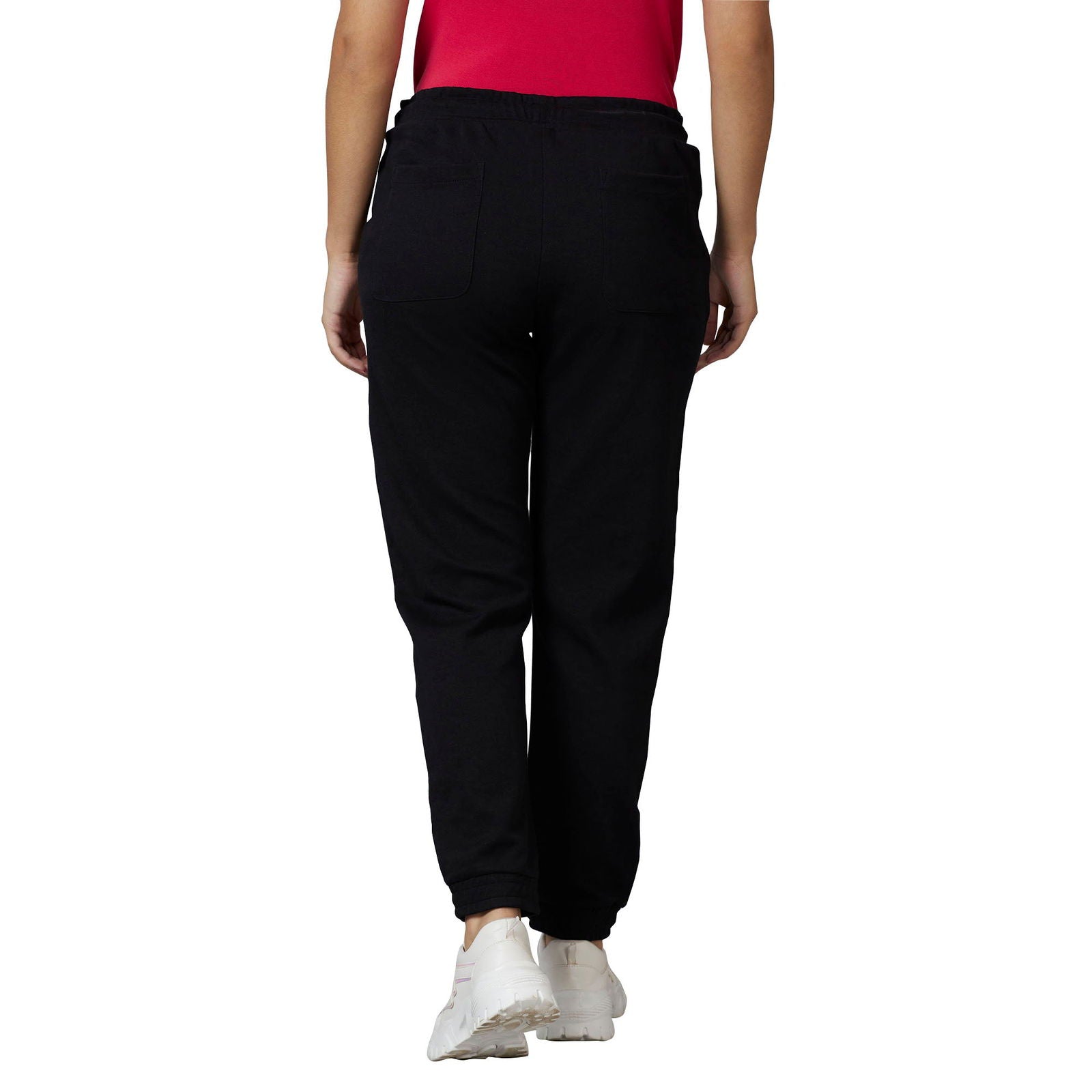 Being Human Women Track Pants-Black & Ecru Mel - beinghumanbd - 