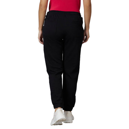 Being Human Women Track Pants-Black & Ecru Mel - beinghumanbd - 