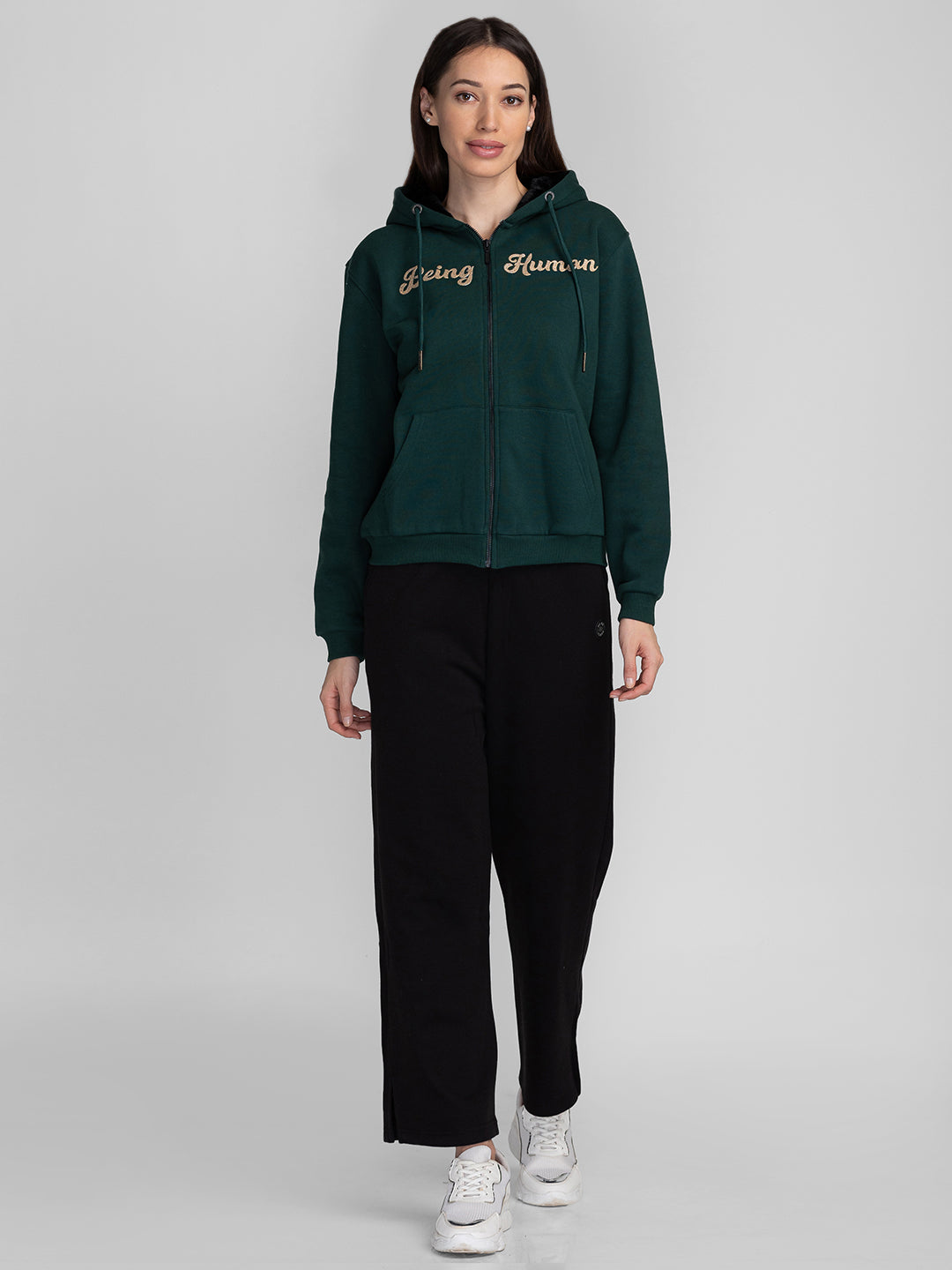 Being Human Women Track Pants-Black & Pink - beinghumanbd - 