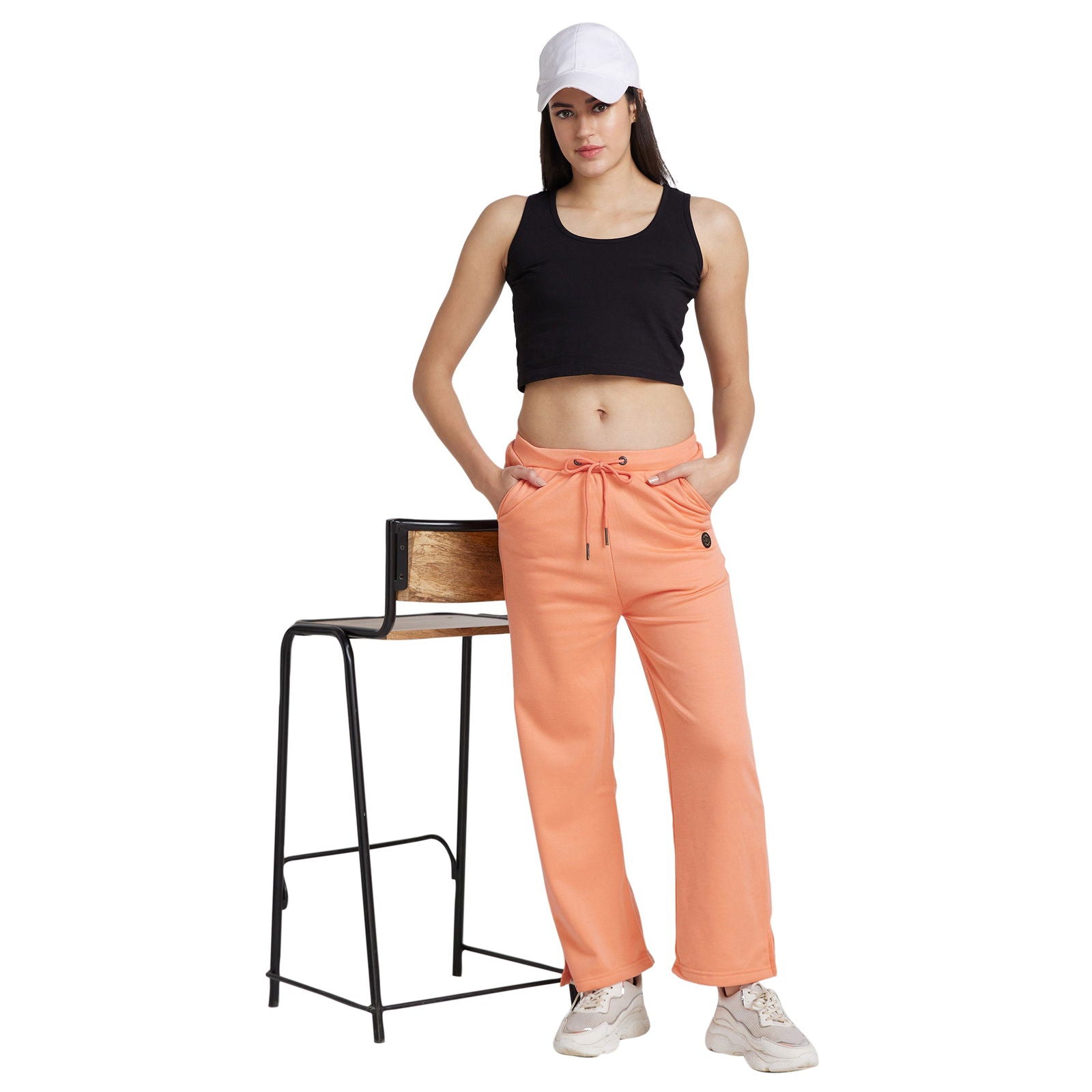 Being Human Women Track Pants-Black & Pink - beinghumanbd - 