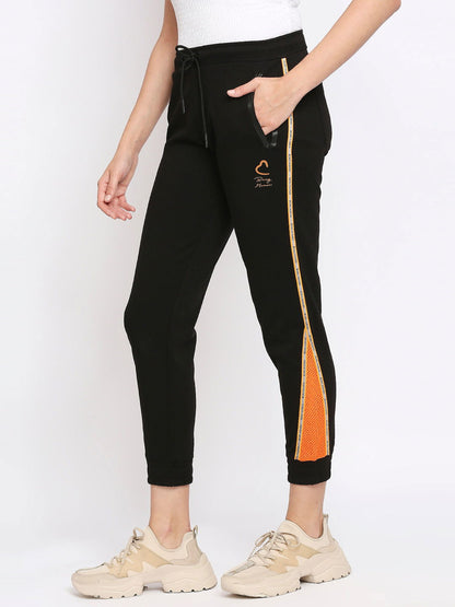 Being Human Women Track Pants-Jet Black - beinghumanbd - 