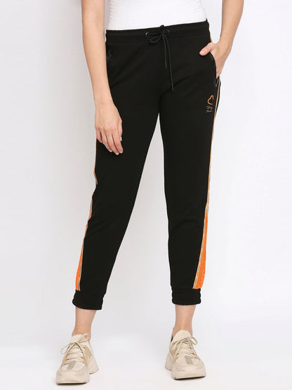Being Human Women Track Pants-Jet Black - beinghumanbd - 