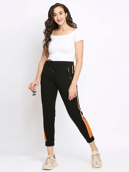 Being Human Women Track Pants-Jet Black - beinghumanbd - 