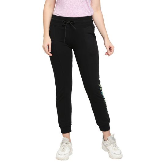 Being Human Women Track Pants-Jet Black - beinghumanbd - 