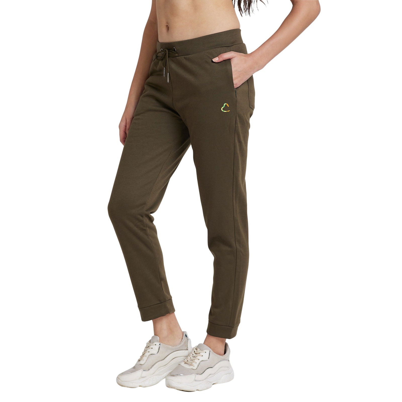 Being Human Women Track Pants-Navy & Olive - beinghumanbd - 
