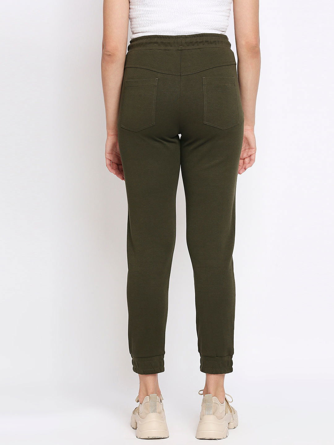 Being Human Women Track Pants-Olive - beinghumanbd - 